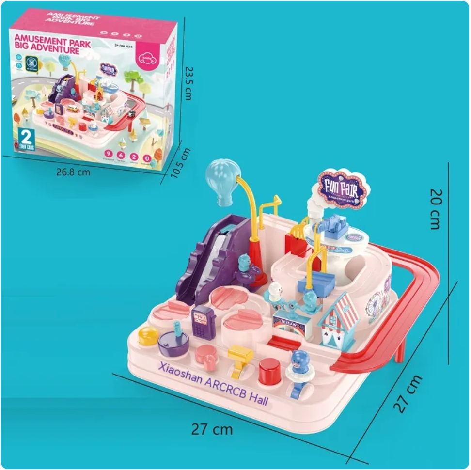 Children's Adventure Train Set Toy for Car Entrance