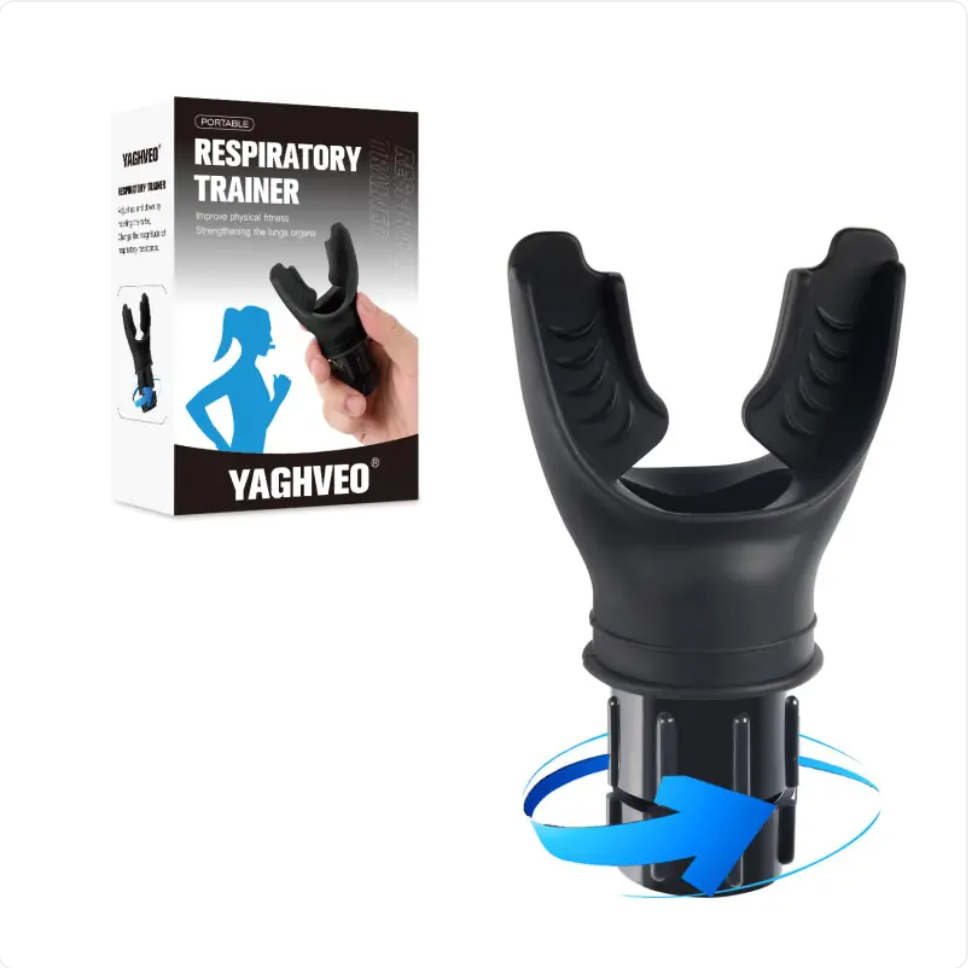 Adjustable Portable Breath Trainer for Muscle Strength and Fitness Training