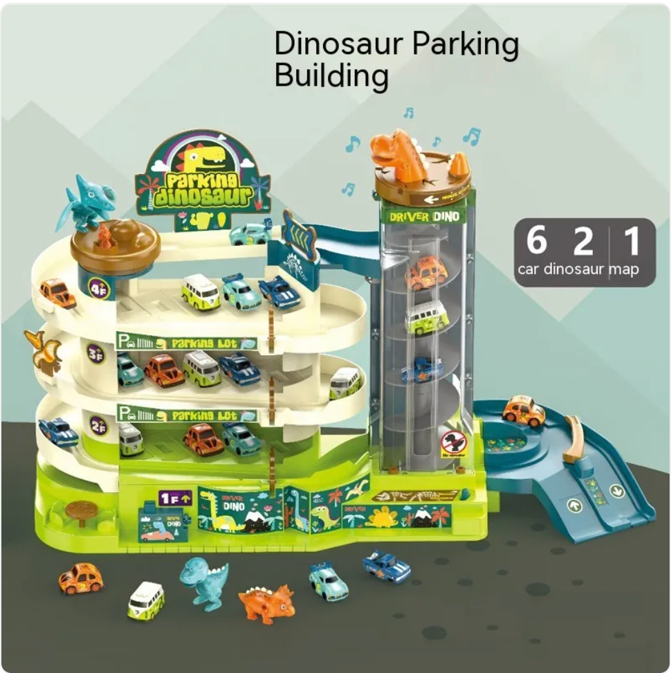 Children's Adventure Train Set Toy for Car Entrance